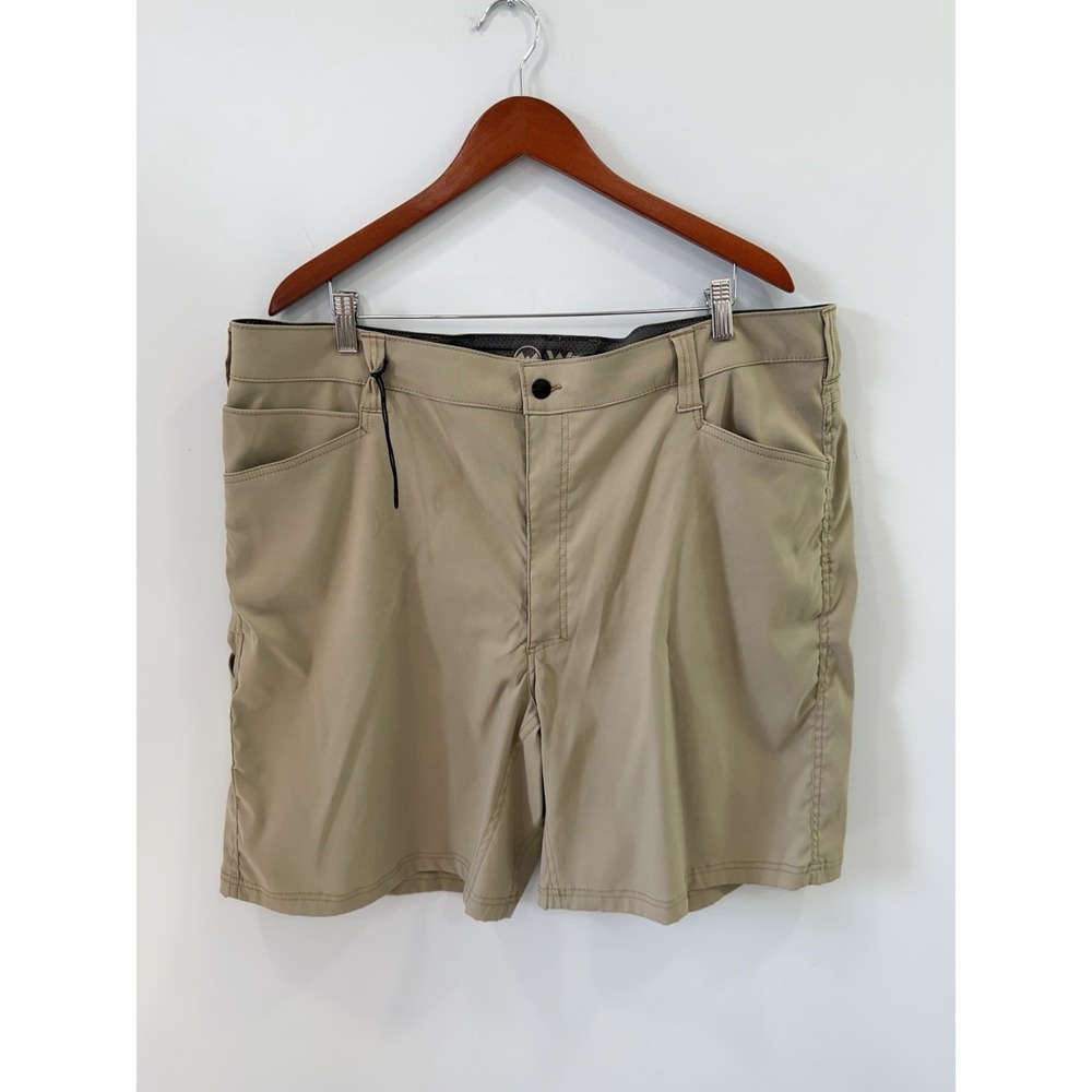 Men's Wrangler Cargo Shorts Outdoor Performance Fishing Hiking Khaki Stretch 42